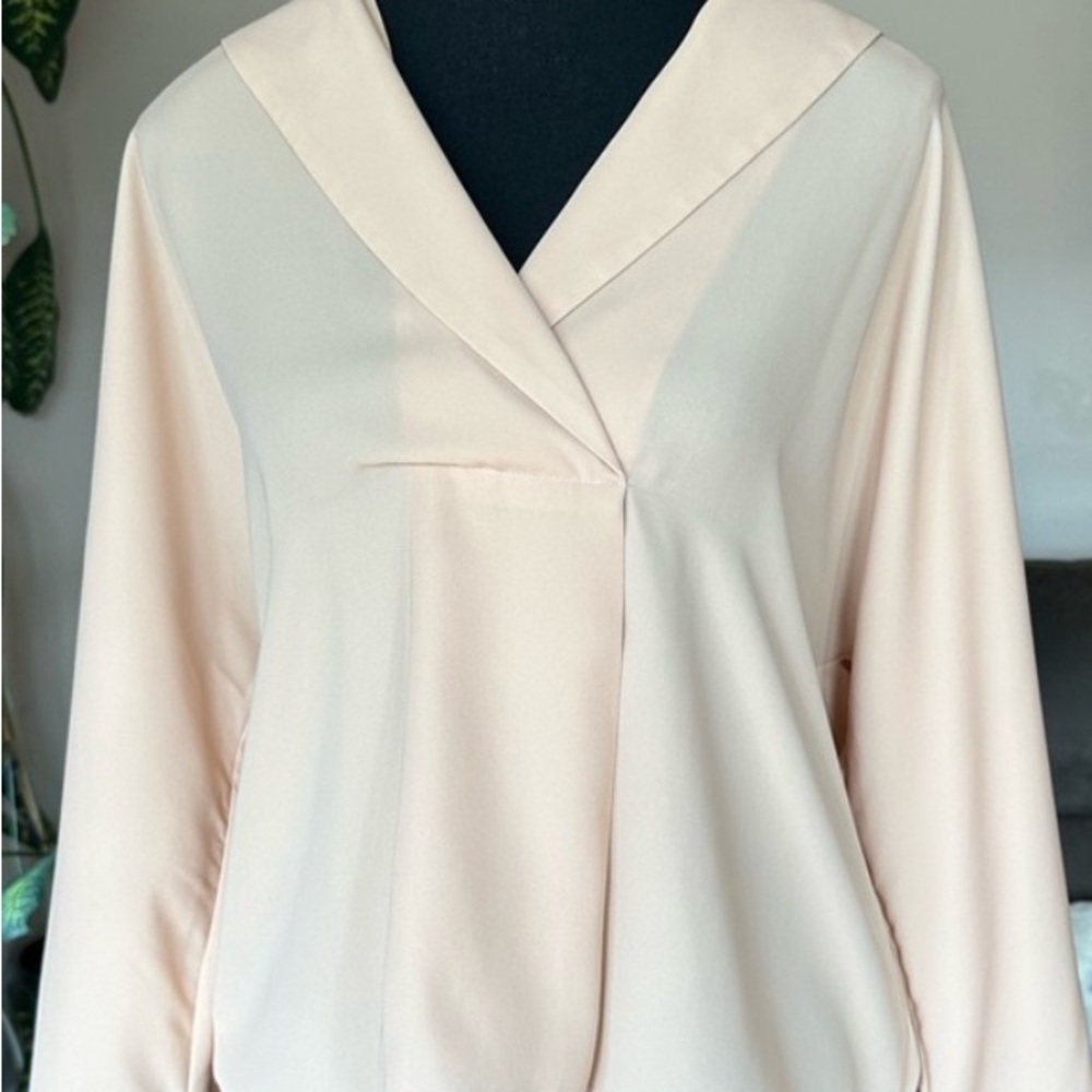 Zara Light Peach Women's Blouse, Size Small